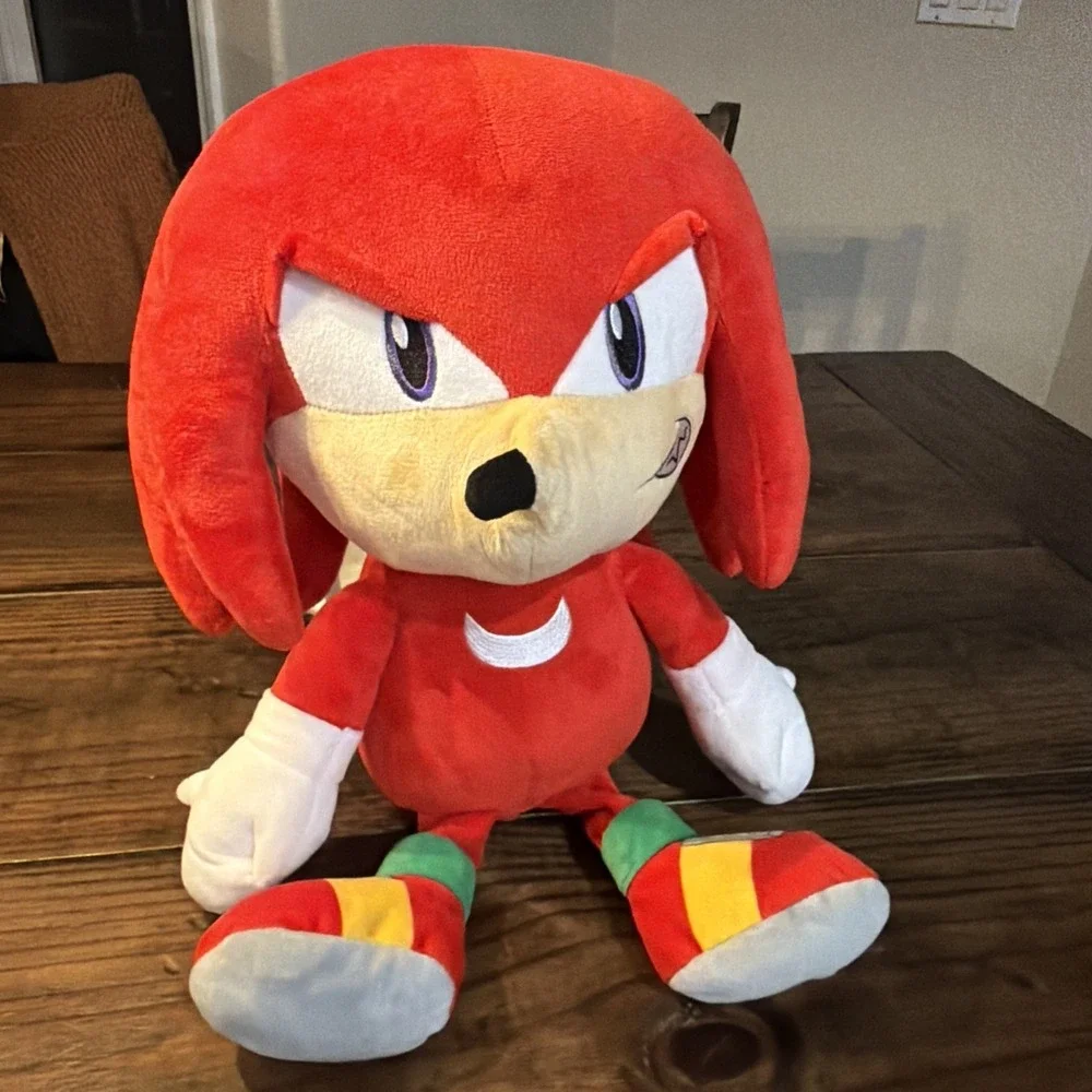 Sonic The Hedgehog Knuckles Hug-Me Shake Action Plush KidRobot 17 Inches Works!!
